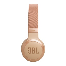 JBL Live 670NC wireless on-ear headphones, sand stone