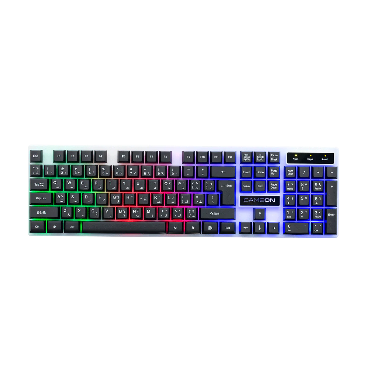 GAMEON DOMINION Series GO21KM-B RGB Wired Keyboard & Mouse 2 in 1 Combo - English/Arabic