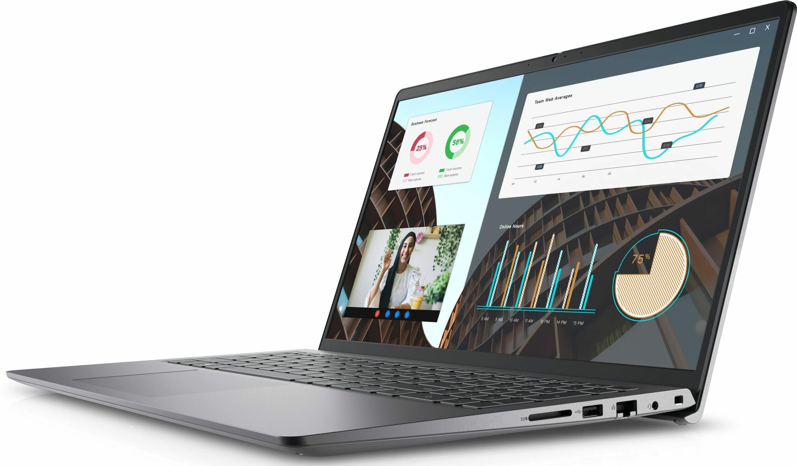Dell Laptop Vostro 3530 I5-1334U 8GB-512GBSSD-15.6"FHD-UBUNTU-ENGKB