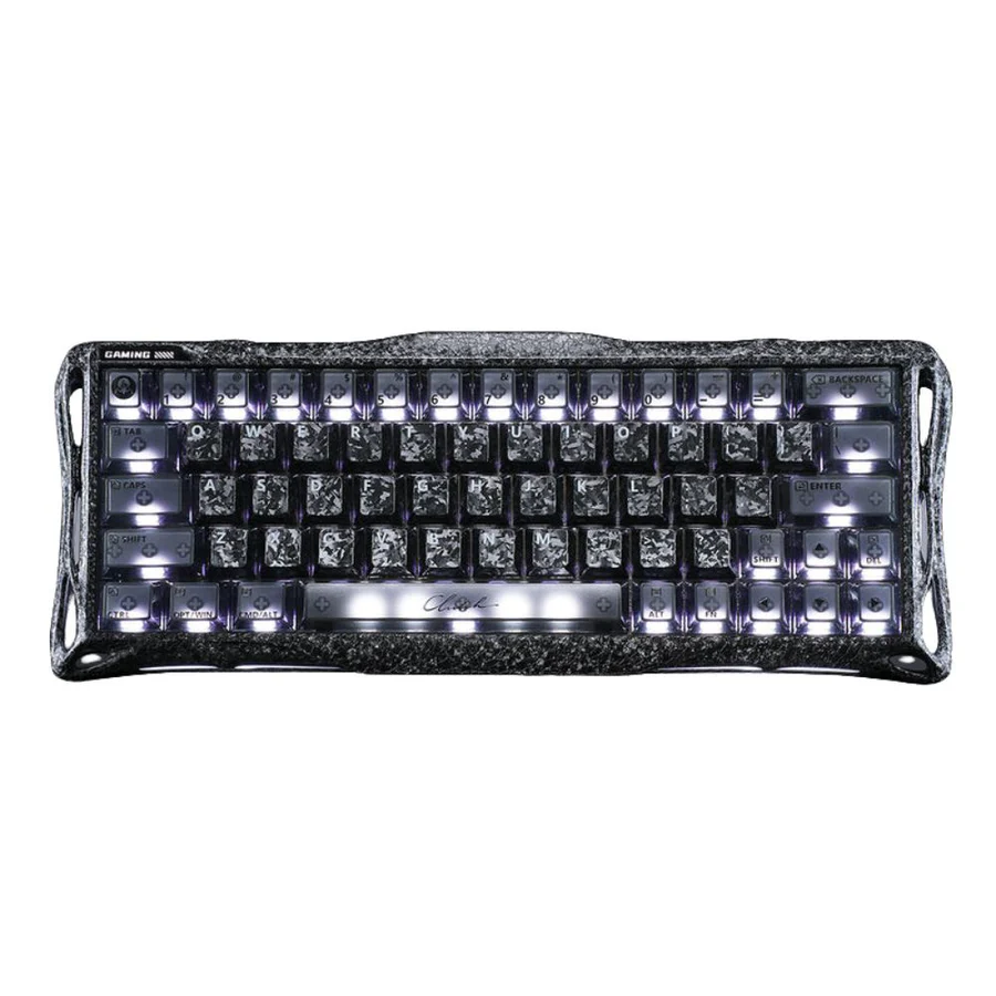 GravaStar Mercury V60 Pro 60% Hall Effect Magnetic Switch Gaming Keyboard Special Edition - Cyber Frost Black