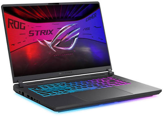Asus Gaming Laptop ROG Strix G16 G615LM-RV082 U7-255HX 16GB-512GBSSD-RTX5060-8GB-16"WUXGA-165Hz-DOS-GRAY-ENG