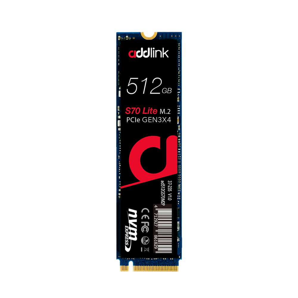 512GB M.2 2280 PCIe GEN3X4 NVMe SSD ( Up to R:3000 , W:2000)