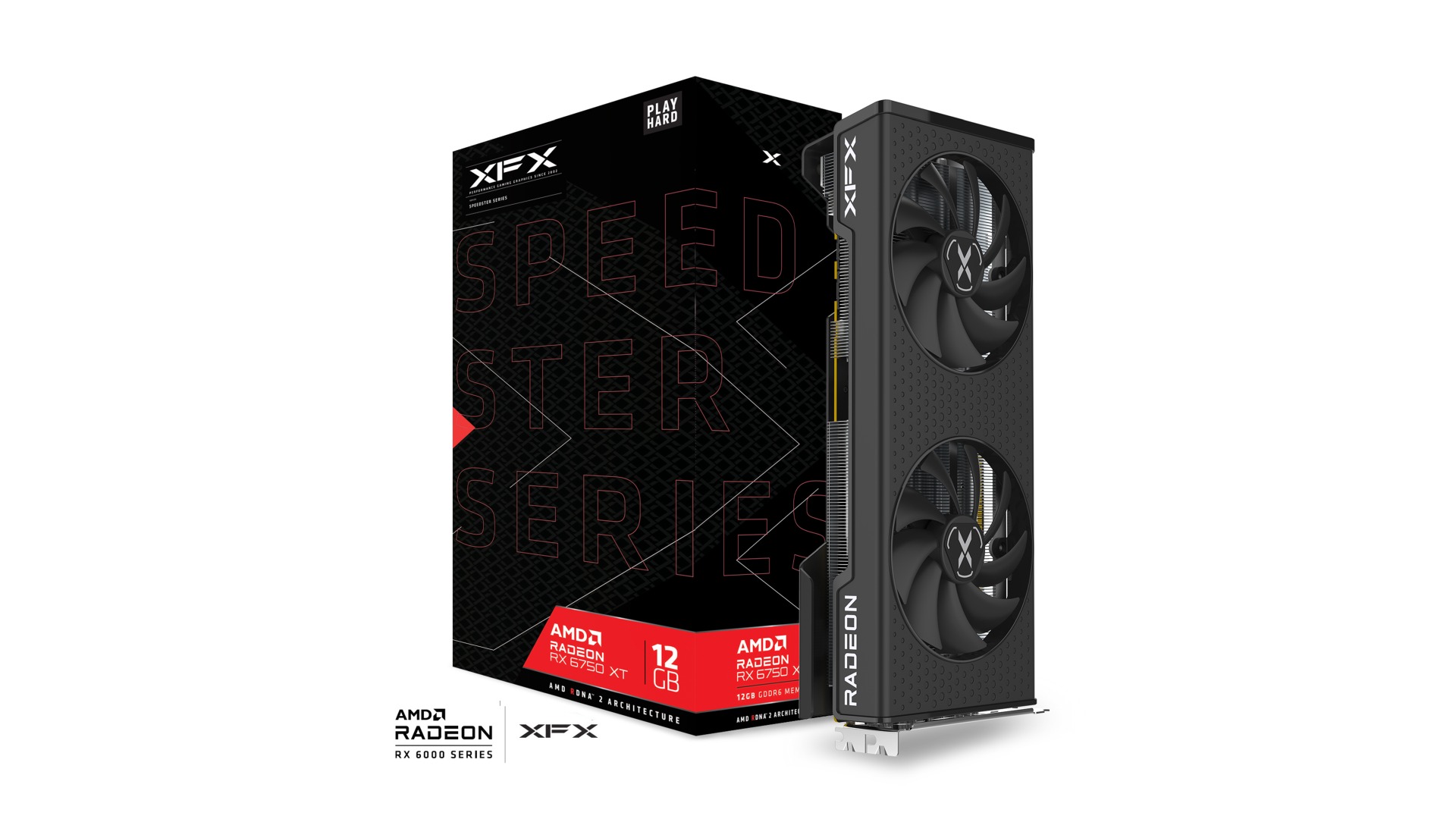 XFX SPEEDSTER SWFT RADEON RX 6750XT Gaming Graphics Card with 12GB GDDR6 HDMI 3xDP, AMD RDNA 3