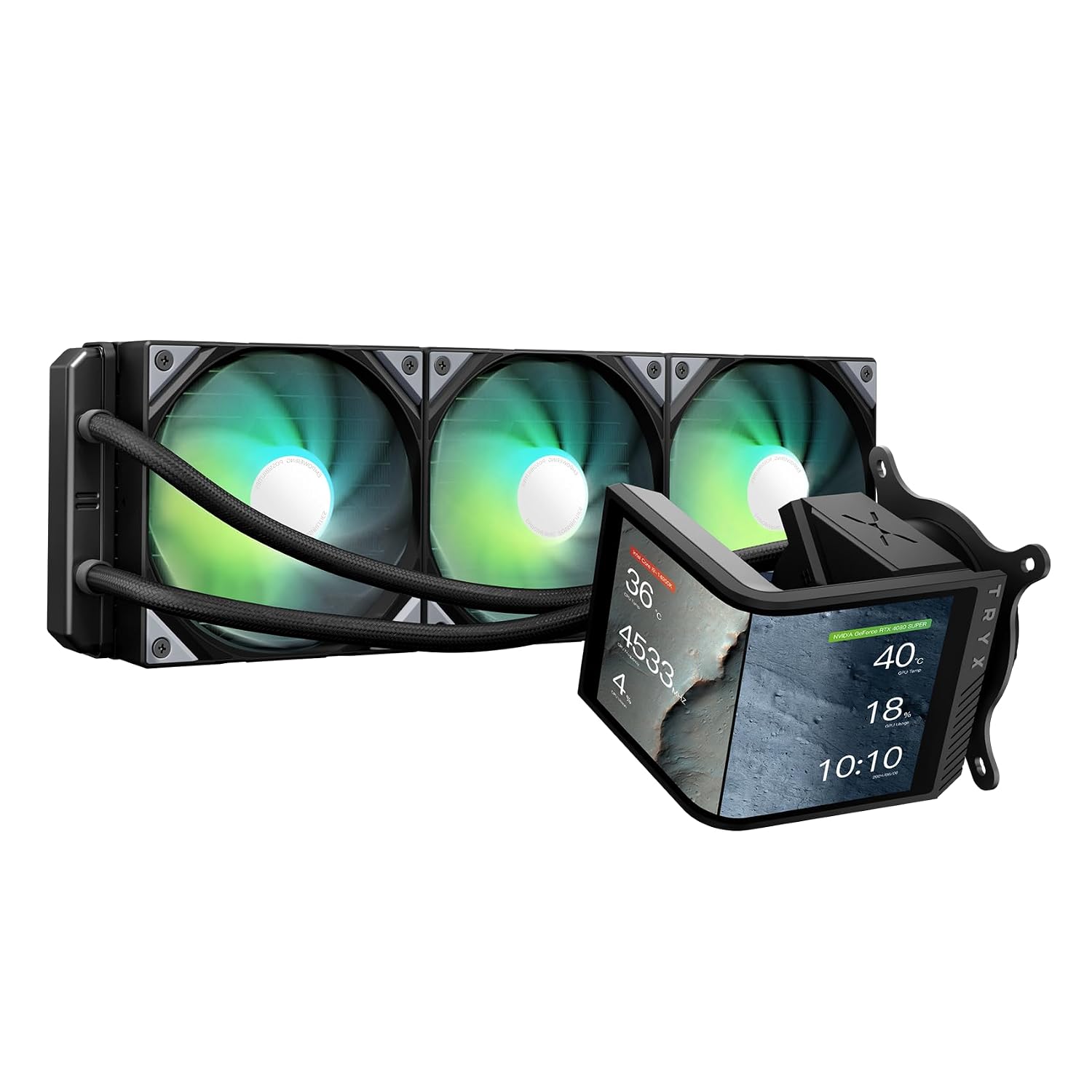 TRYX Panorama SE 360 ARGB 360mm AIO Rotatable 6.67'' AMOLED Curved