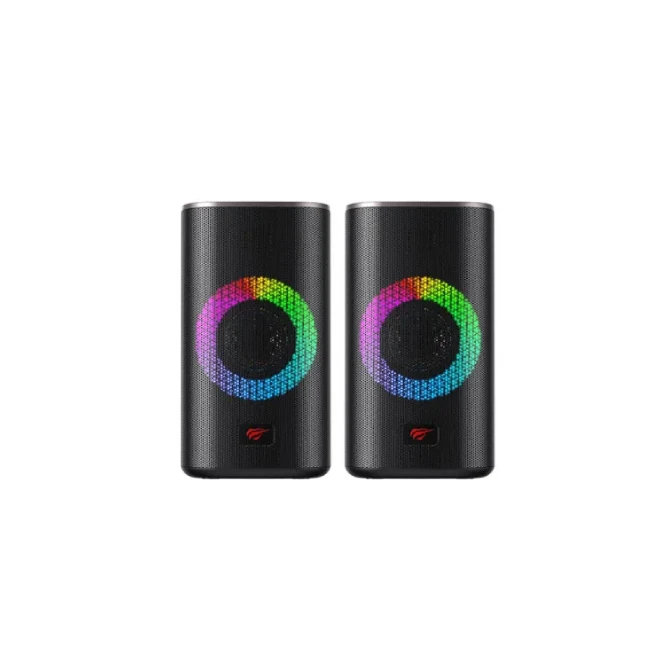 HAVIT USB2.0 speaker Black+ochre