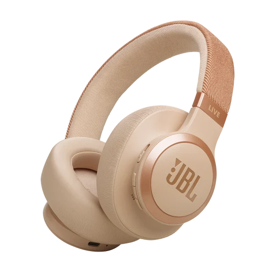 JBL Live 770NC wireless true adaptive noise cancelling, sand