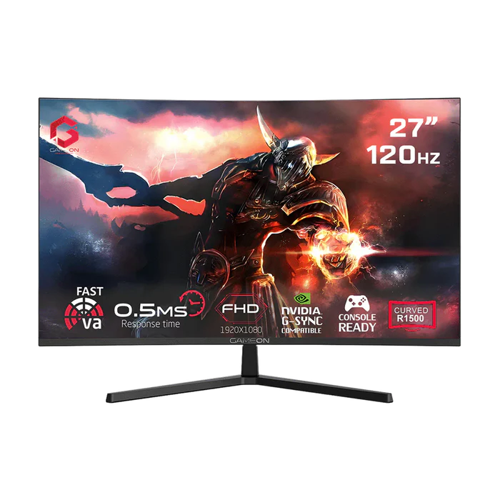 GAMEON GC27F120VA 27" ,FHD, Curved R1500, 120HZ, 0.5ms, VA Pannel Gaming Monitor
