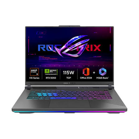 ASUSROGSTRIXGGPPWH16GAMING AMDRYZEN9740HX 16GB 1TBSSD 16" 165HZ WIN11H BACKLIT