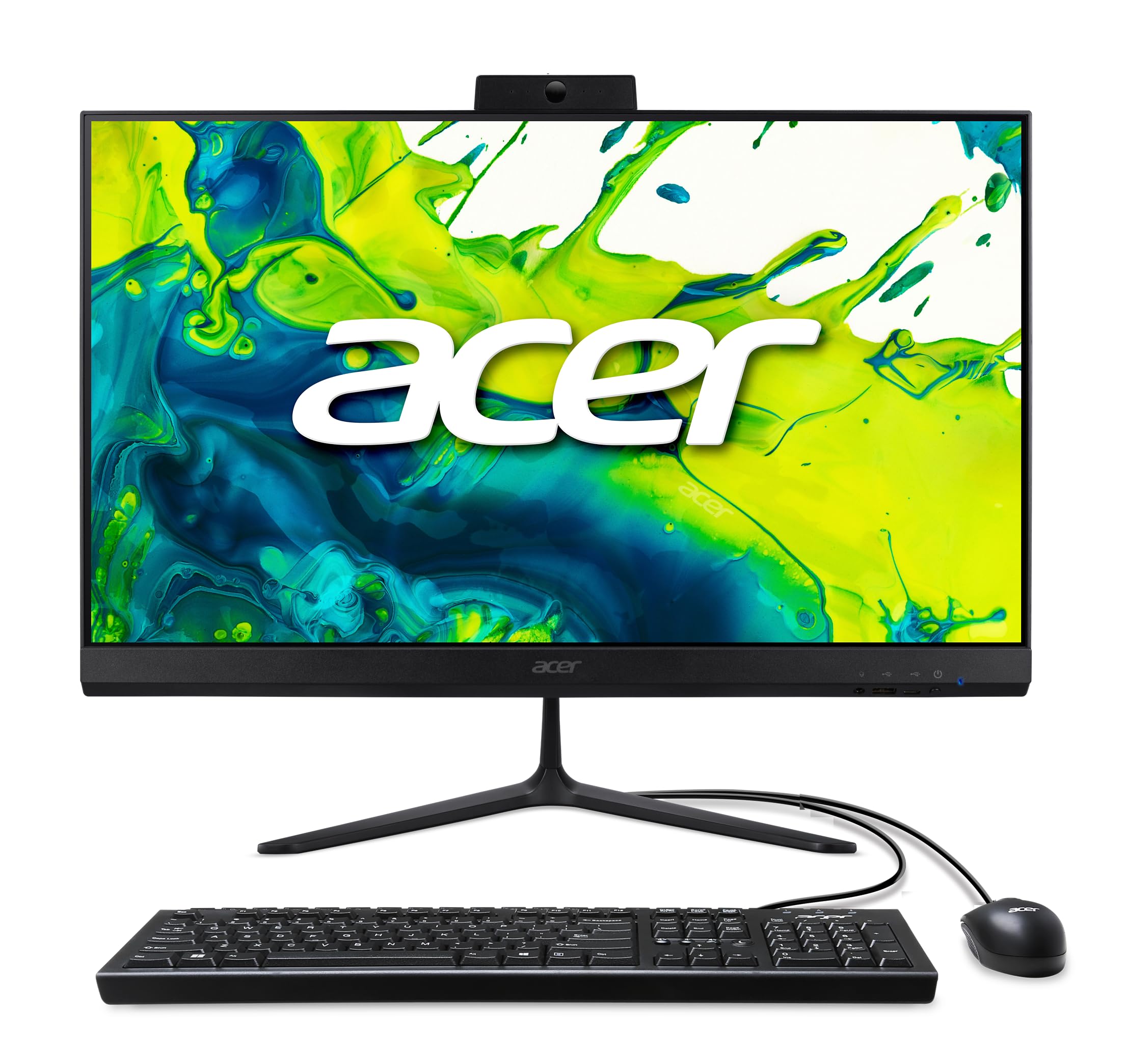 Acer AIO Aspire C24-I750 i7-1260P-8G-512-23.8FHD-DOS-BLACK-ENG