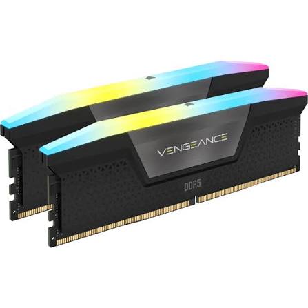 RAM CORSAIR VENGE RGB 32GB 2X16 6400MHz DDR5 BLACK C36