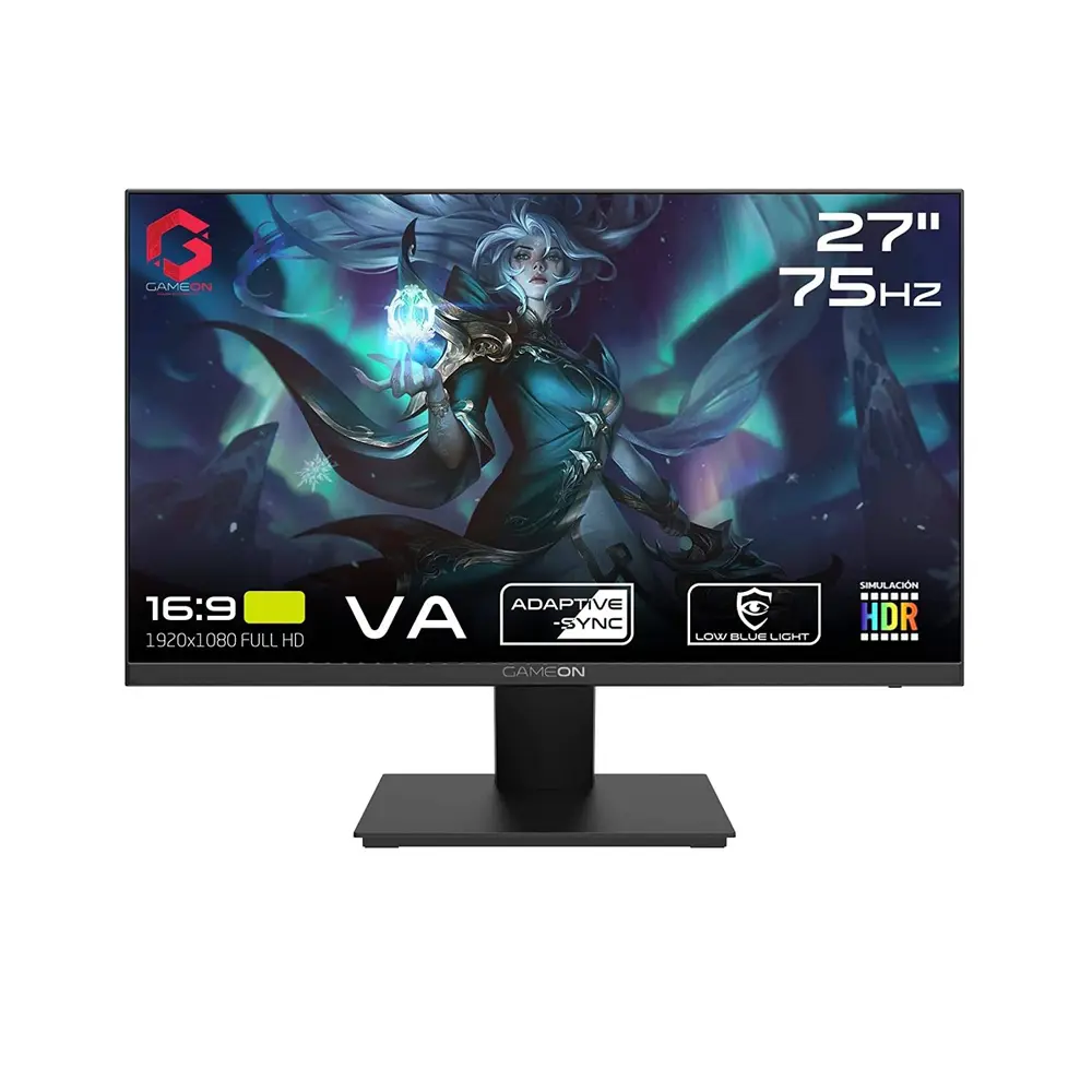 GAMEON GOE27FHD75VA 27" FHD, 75Hz, 1ms Flat IPS Gaming Monitor - Black