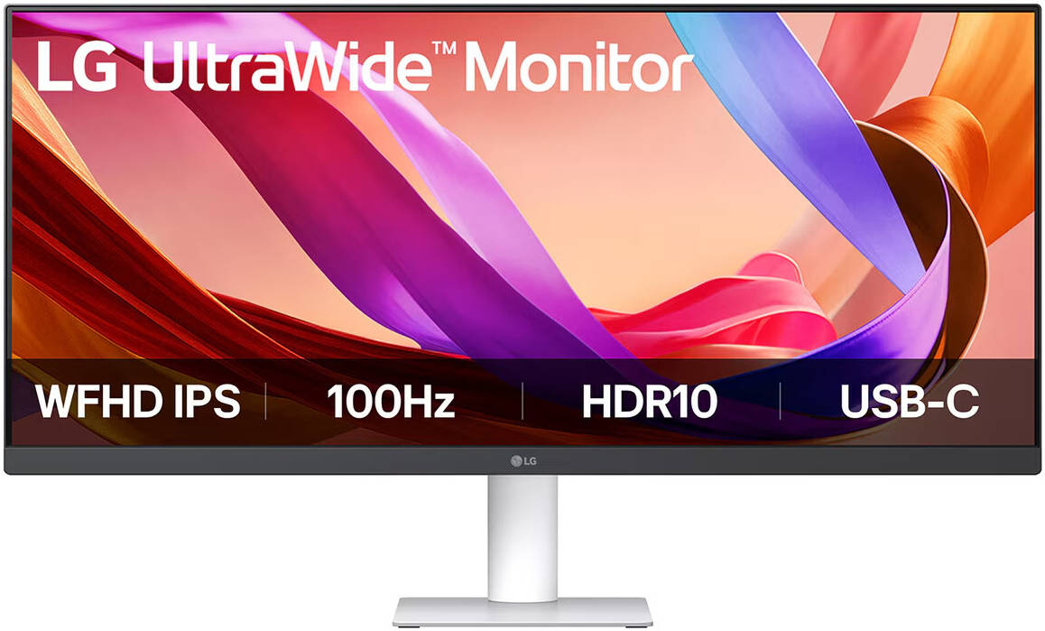 LG UltraWide Monitor, 29" IPS Display, WFHD Resolution, 100Hz Refresh Rate, 5ms (GtG) Response Time, Dynamic Action Sync, Motion Blur Reduction Tech, Super Resolution+, White | 29U531A-W.AMA