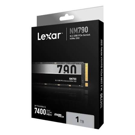1TB High Speed PCIe Gen 4X4 M.2 NVMe, up to 7400 MB/s read and 6500 MB/s write