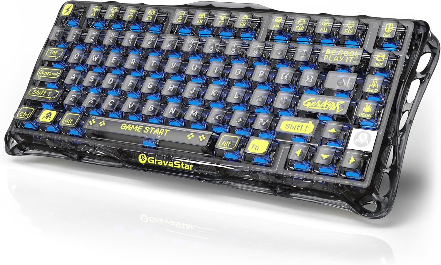 GravaStar Mercury K1 Lite 75% Wireless Mechanical Gaming Keyboard (Arabic Version)