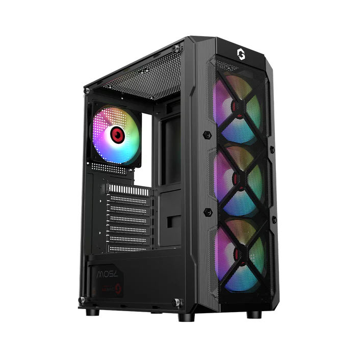 GAMEON TridentIII Gaming Case 4 fixed color fans? can't change color?+ 750W PSU?pre-install?