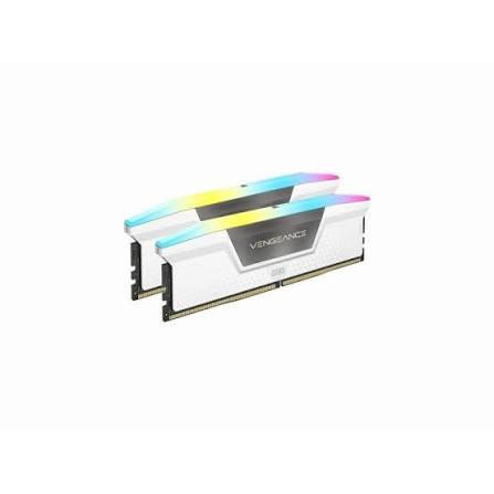 ?RAM CORSAIR VENGE RGB 32GB 2X16 6400MHz DDR5 WHITE C36W