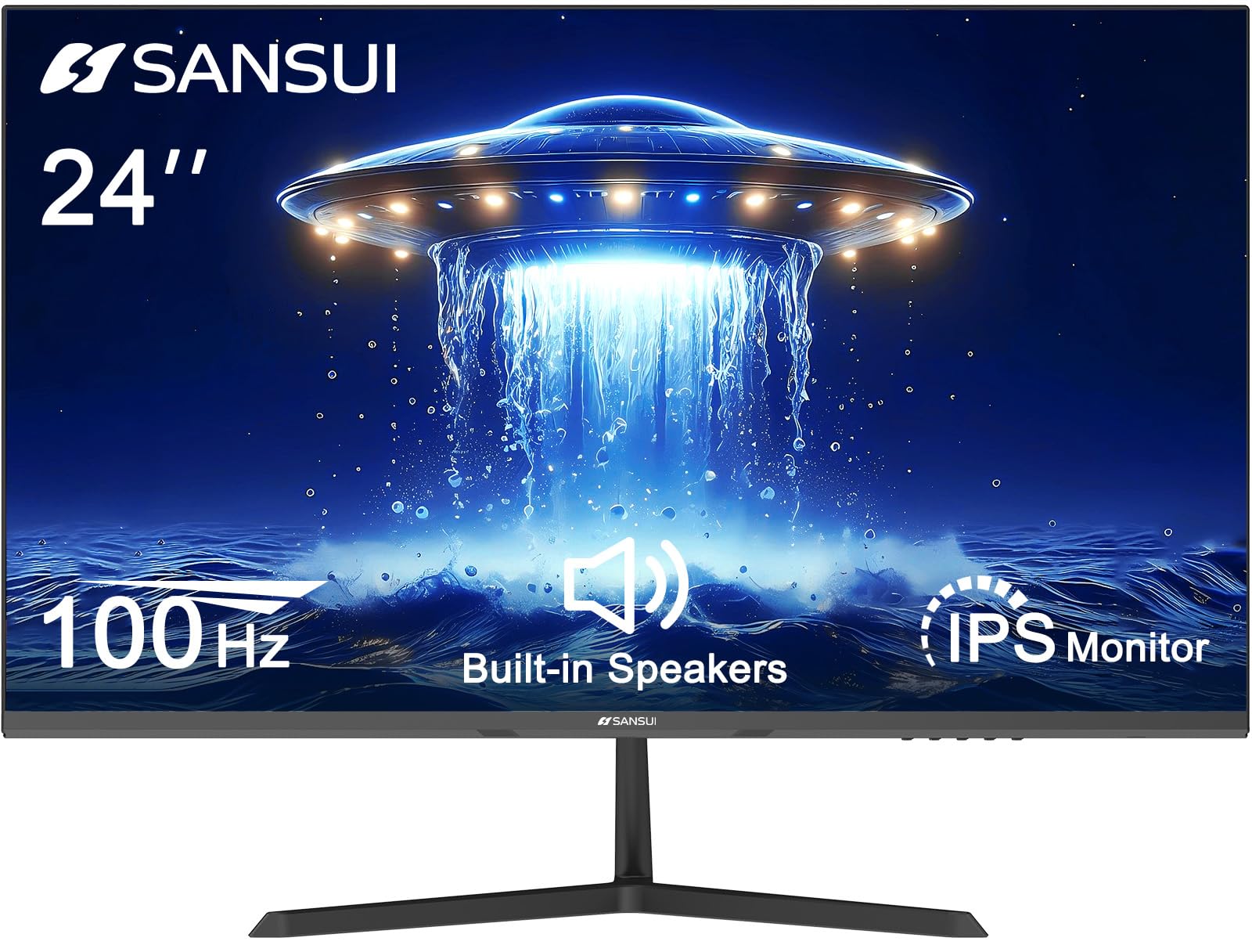 SANSUI ES-24X3A / 24" / IPS / FHD / 100HZ / 1 MS / SPEAKER / MONITOR / 3 YRS