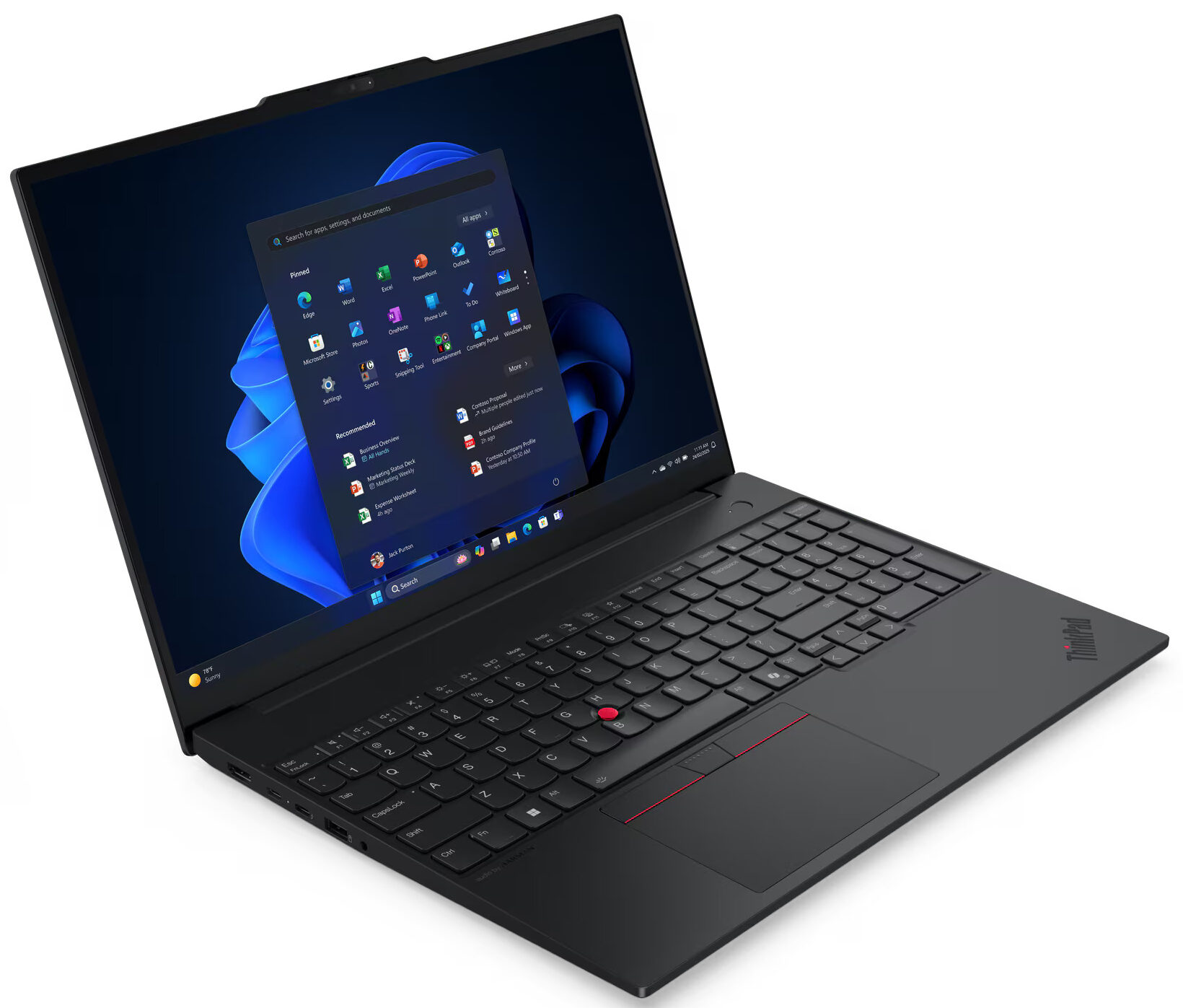 Lenovo Laptop ThinkPad E16 U5-225U 8GB-512GBSSD-16"WUXGA-DOS-BLK-ENG-W-BAG