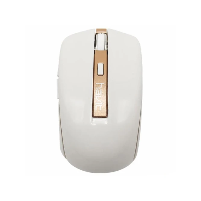 Wireless mouse white +golden