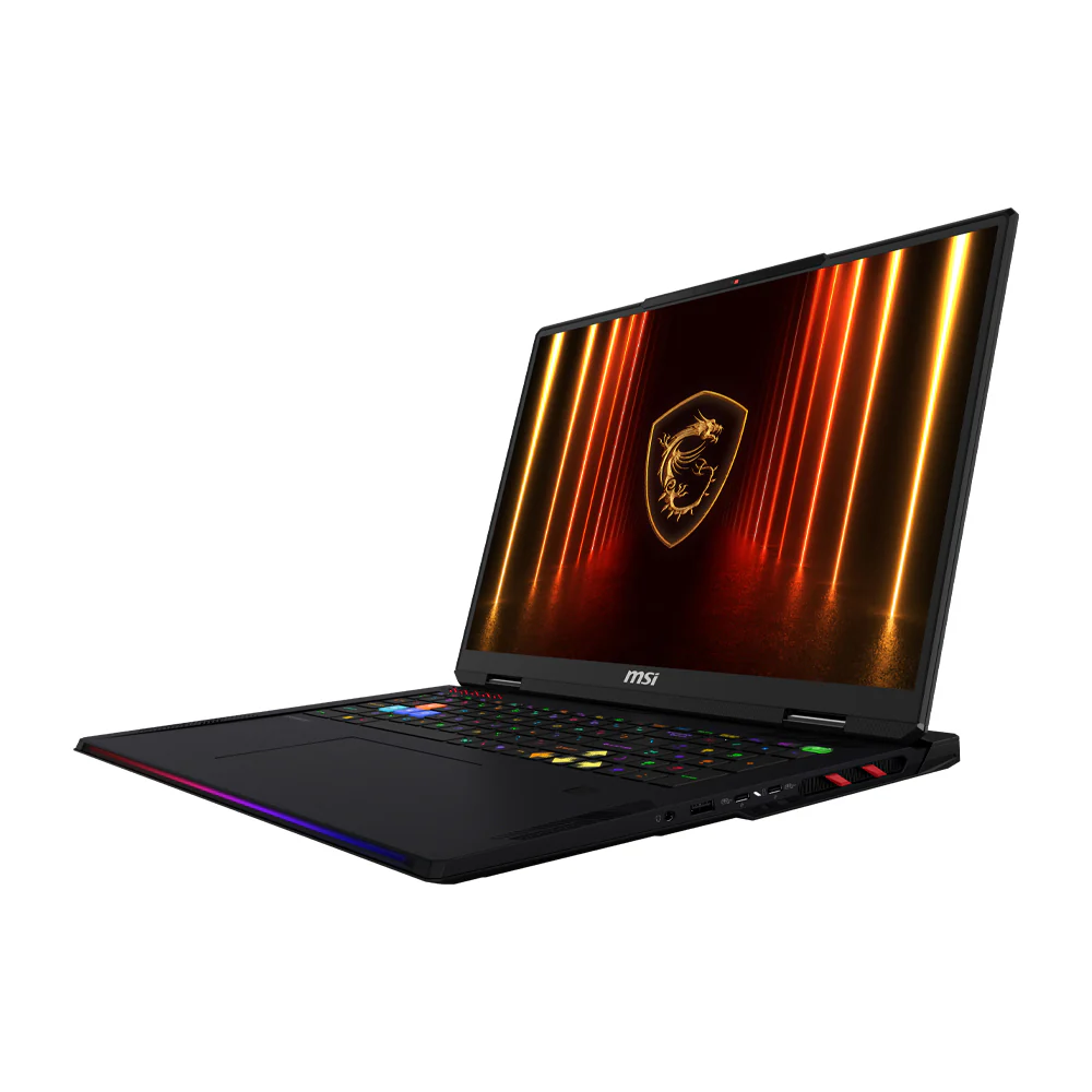 MSI Gaming Laptop Raider 18 HX AI A2XWIG U9-285HX 64GB-2TBSSD-16GB-RTX-5080-18"UHD-120Hz-WIN11-H-BLK-ARB-W-BAG