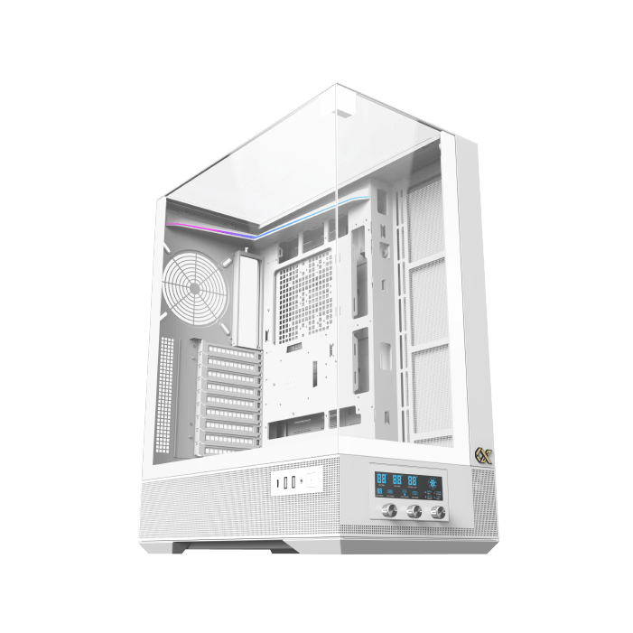 Vision Pro Arctic (WH, EATX, U3x2 & Type C, 3PCS TG, 1PC G24A Arctic+7PCS G24A Arctic Reverse+ARGB LED Fan Control Panel)