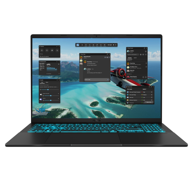Asus Gaming Laptop V16 V3607VH-RP010 CORE 7-240H 16GB-1TBSSD-RTX5050-8GB-144Hz-16"WUXGA-DOS-BLACK-ENG