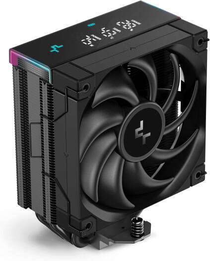 DeepCool AK400 DIGITAL PRO CPU Cooler, FT12 SE Pre-Installed Fans, 1750 RPM Speed, 60.89 CFM Fan Airflow, Fluid Dynamic Bearing, 4x 6mm Heatpipes, Black