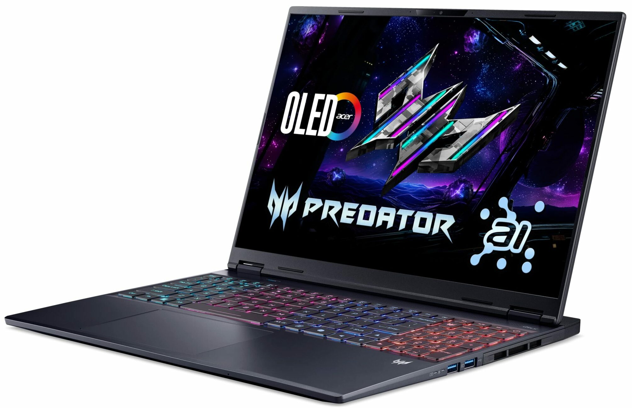 Acer predator Helio Neo 16S AI Gaming Laptop - Intel Core Ultra 9 275HX - 16GB Ram - 1TB SSD - Nvidia Geforce RTX 5060 8Gb Graphics - 16" inch WQXGA OLED 240Hz Display - English Keyboard - Windows11 Home - Obsidian Black - 1 Year Warranty Retail Box New Factory Sealed