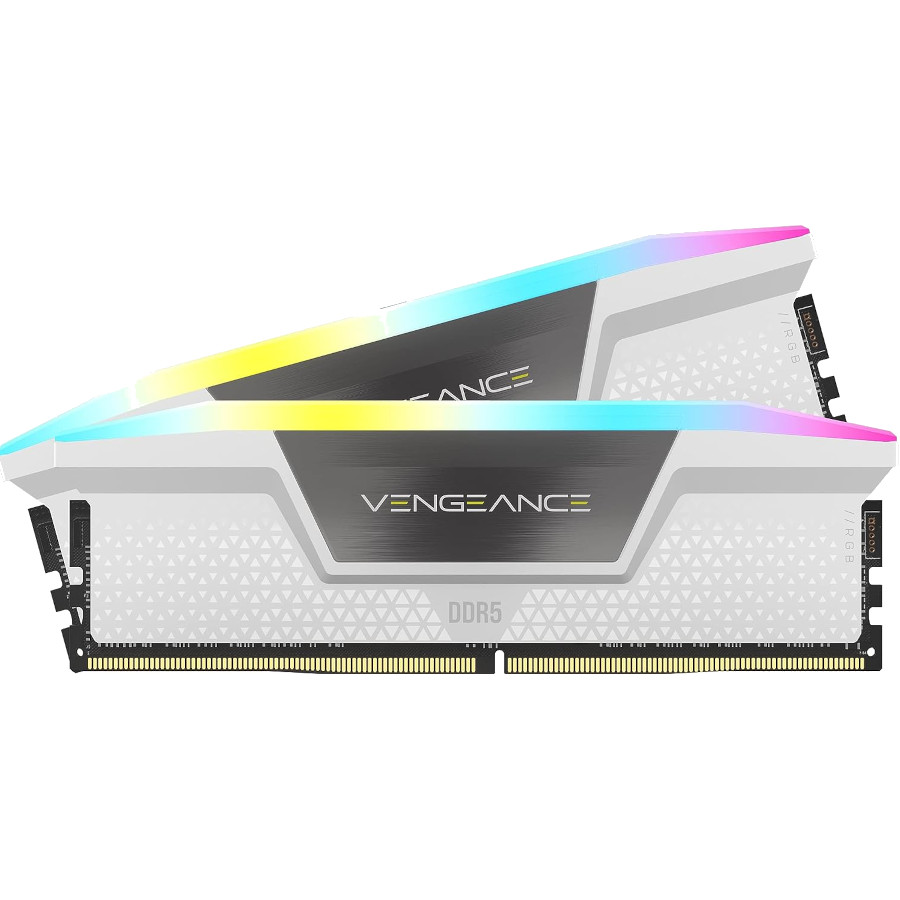 RAM CORSAIR VENGE RGB 32GB 2X16 6000MHz DDR5 WHITE C36W