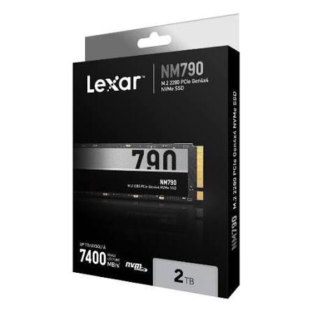 2TB High Speed PCIe Gen 4X4 M.2 NVMe, up to 7400 MB/s read and 6500 MB/s write