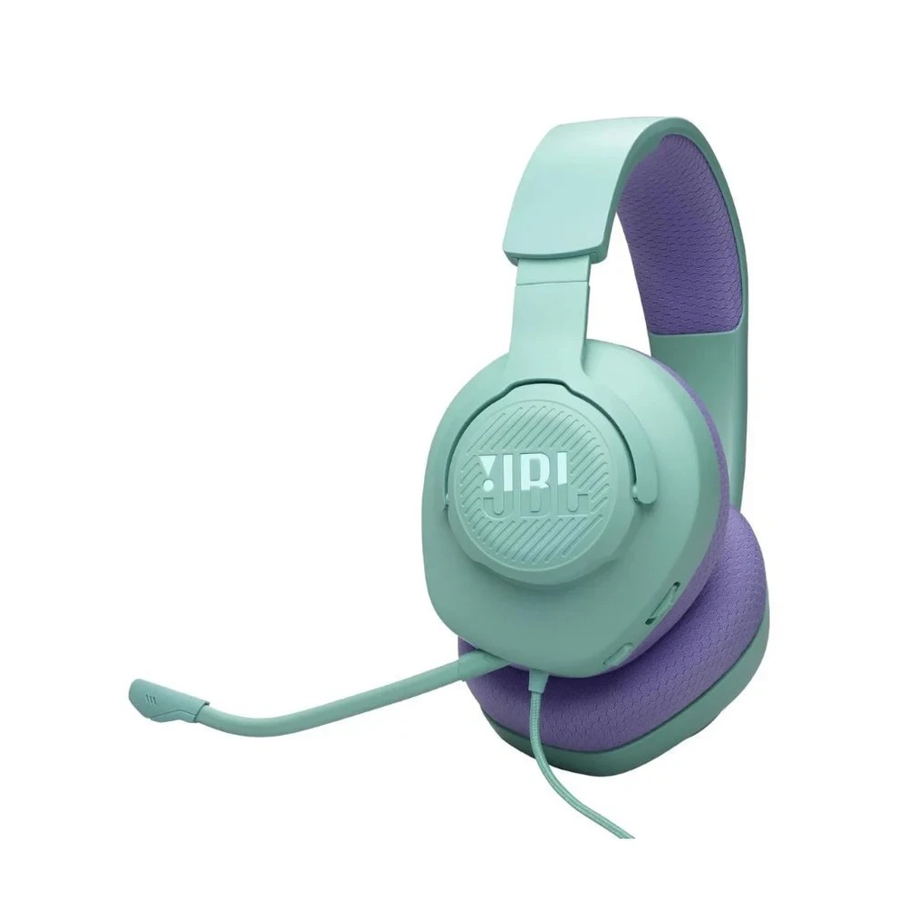 JBL Quantum 100M2 wired over-ear gaming, cyan