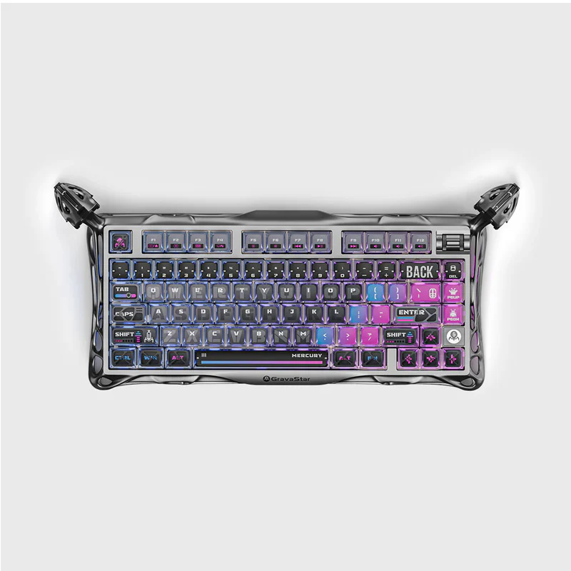 GravaStar Mercury K1 75% Wireless Mechanical Gaming Keyboard Special Edition - Lavender Purple