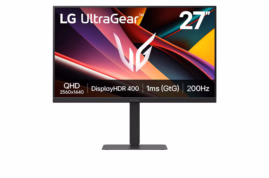 LG 27 INCH ULTRAGEAR 200HZ 1MS G6 QHD GAMING MONITOR 27G610A-B