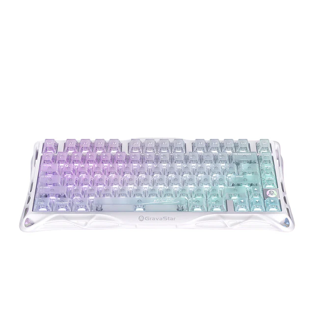 GravaStar Mercury K1 LITE 75% Wireless Mechanical Gaming Keyboard - Aurora Mist
