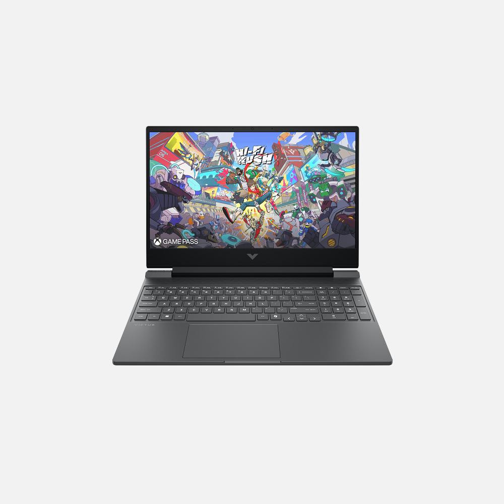 HP Gaming Laptop Victus 15-fa2787nr i7-13620H 16GB-512GSSD-RTX5060-8GB-15.6"FHD-IPS-144Hz-WIN11-MICA-SILVER-ENG
