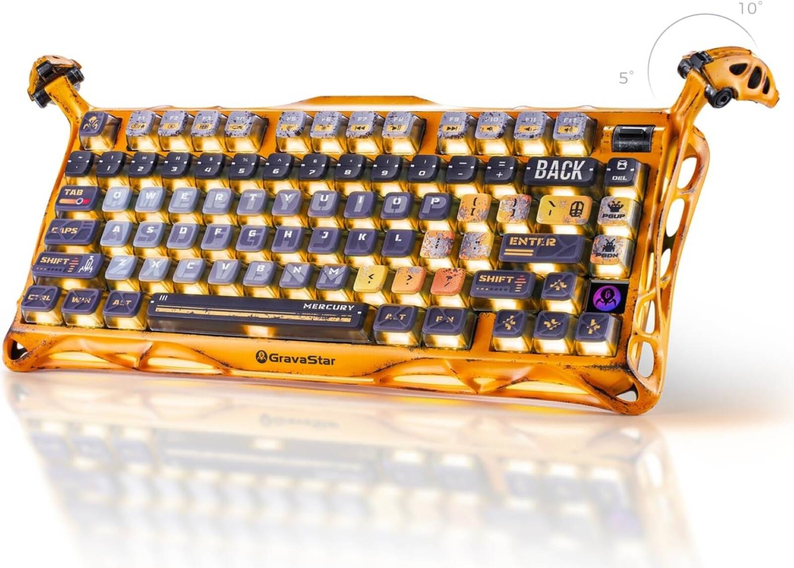 GravaStar Mercury K1 75% Wireless Mechanical Gaming Keyboard