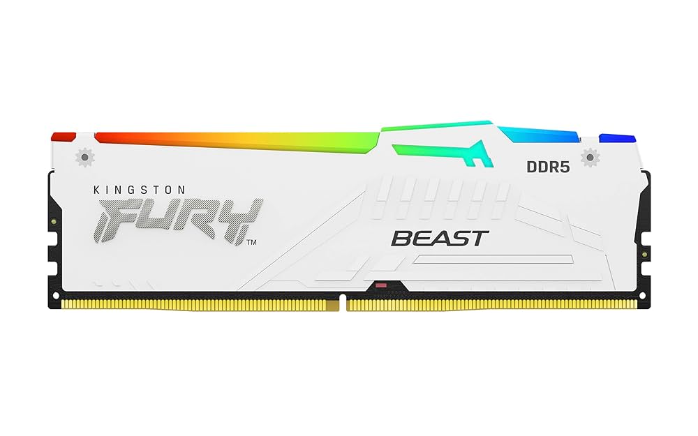 RAM KINGSTON FURY 32GB 1X32 6000MHZ DDR5 RGB EXPO CL36 WHITE