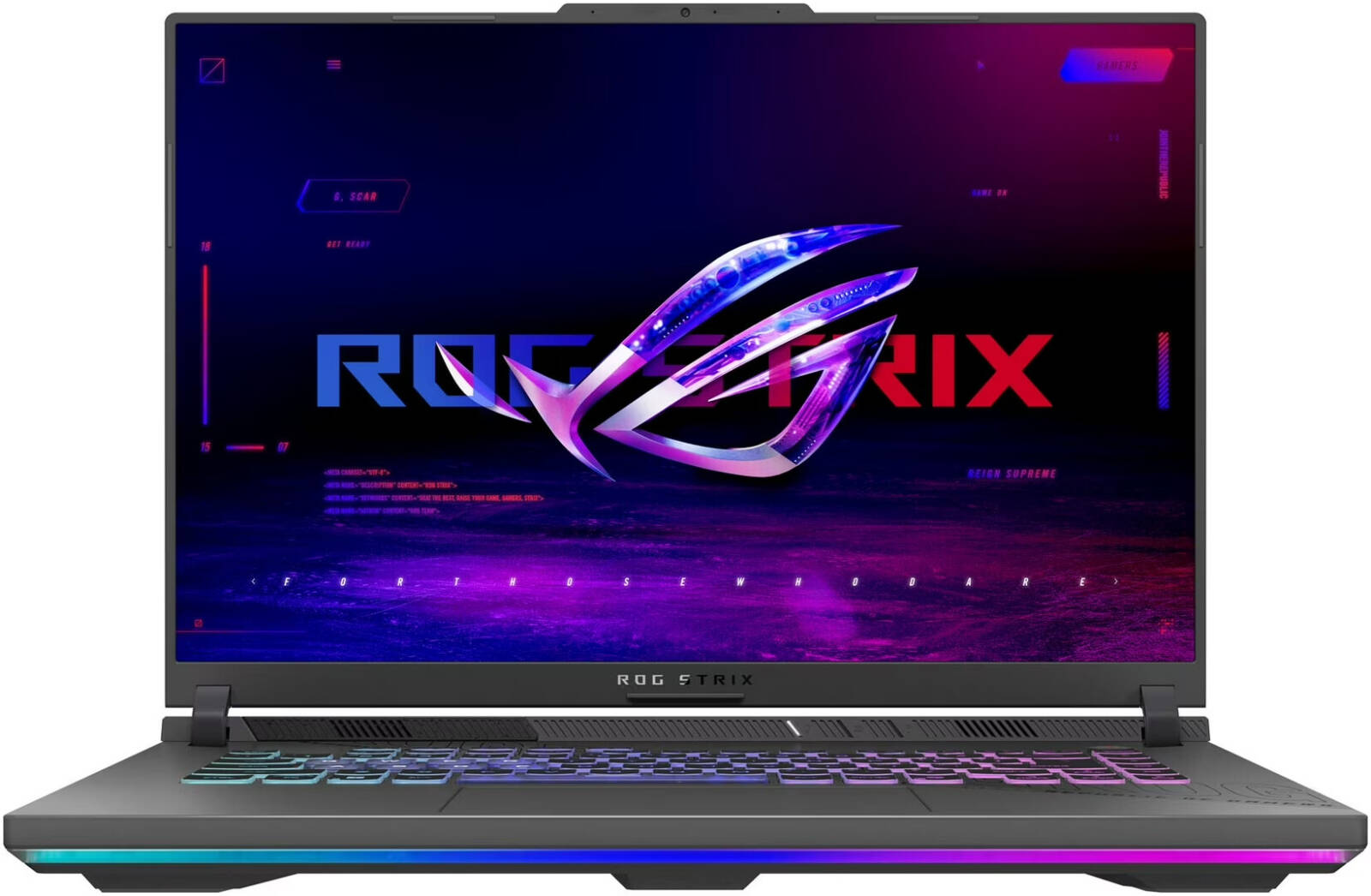 ASUS ROG Strix G16 Gaming Laptop, 16 FHD 165Hz Display, AMD Ryzen 9 8940HX Processor, 16GB RAM, 1TB SSD, GeForce RTX 5070 8 GB, English Keyboard, Windows 11, Gray 90NR0L67-M004S0