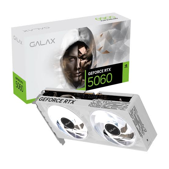 B67O Black GF RTX5060 1-Click OC White V2 PCI-E 8GB / GDDR7 128BIT W/DP/DP/DP/HDMI/Cooling Fan