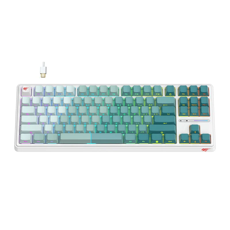 Gaming series-Gaming keyboard white+green