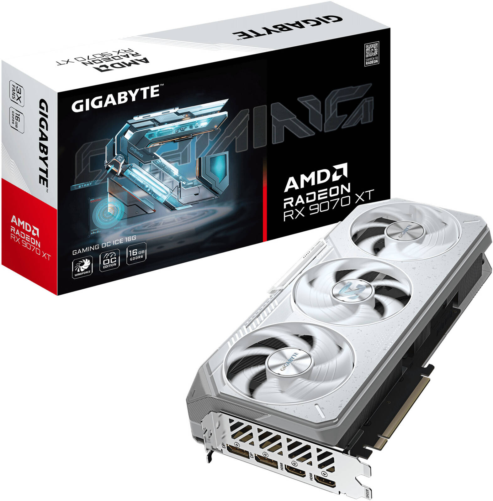 GIGABYTE - Radeon RX 9070 - Gaming OC ICE - 16GB