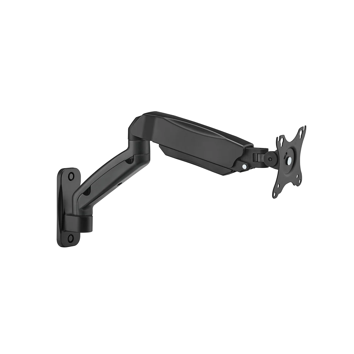 GAMEON GO-5015 Economy Spring-Assisted Wall Mounted Single Monitor Arm, Stand And Mount For Gaming And Office Use, 17" - 32", Each Arm Up To 9 kg, Black