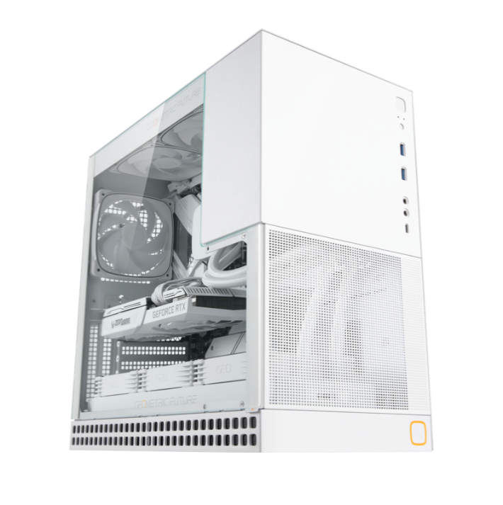 GEOMETRIC FUTURE M4 KING ARTHUR MID TOWER CASE WHITE GEO-M4-KAW