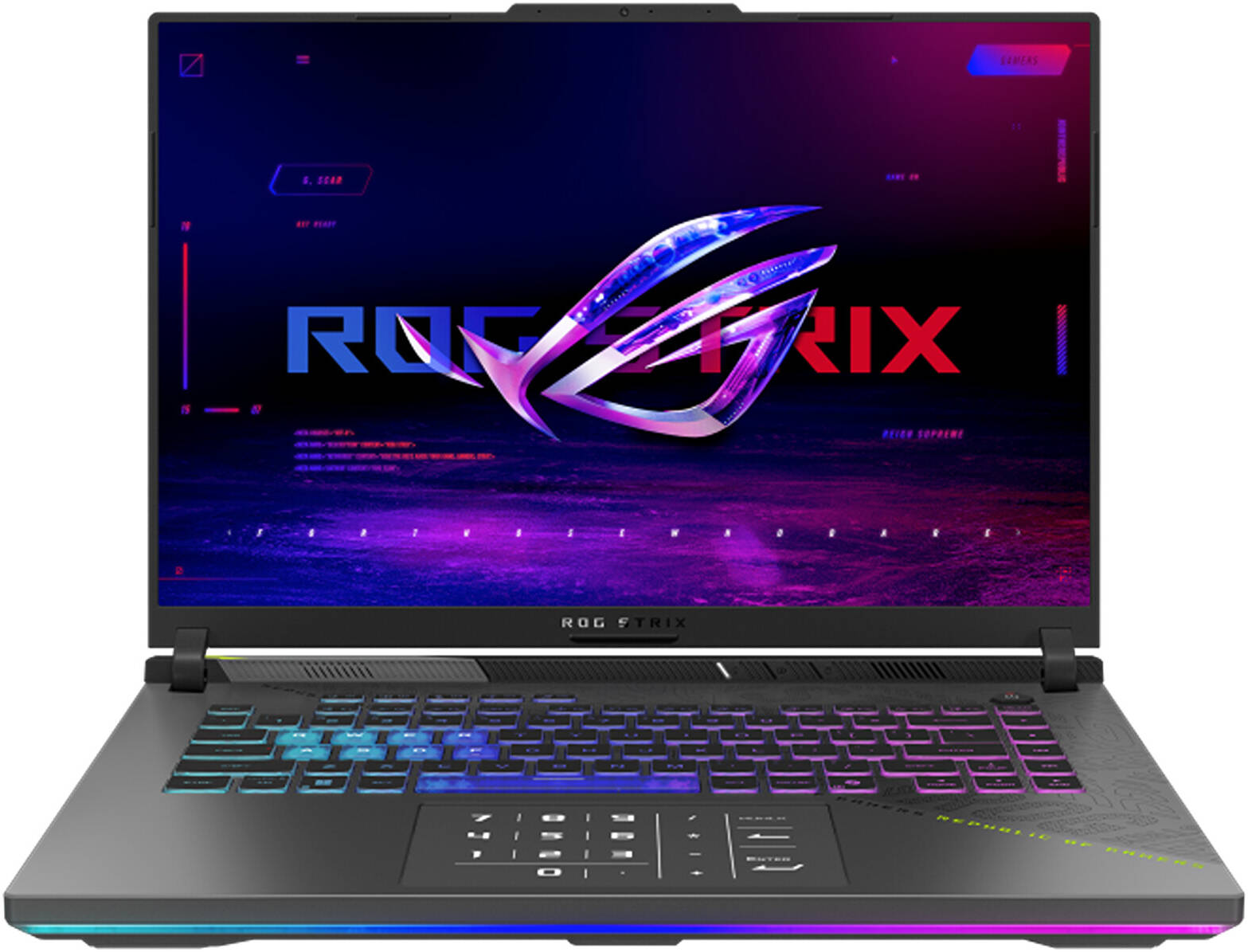 ASUS ROG Strix G16 G614PR Gaming Laptop, 16 FHD 165Hz Display, AMD Ryzen 9 8940HX, 16GB RAM, 1TB SSD, GeForce RTX 5070 Ti 12GB GPU, English Keyboard, Win 11, Eclipse Gray 90NR0NJ7-M002W0