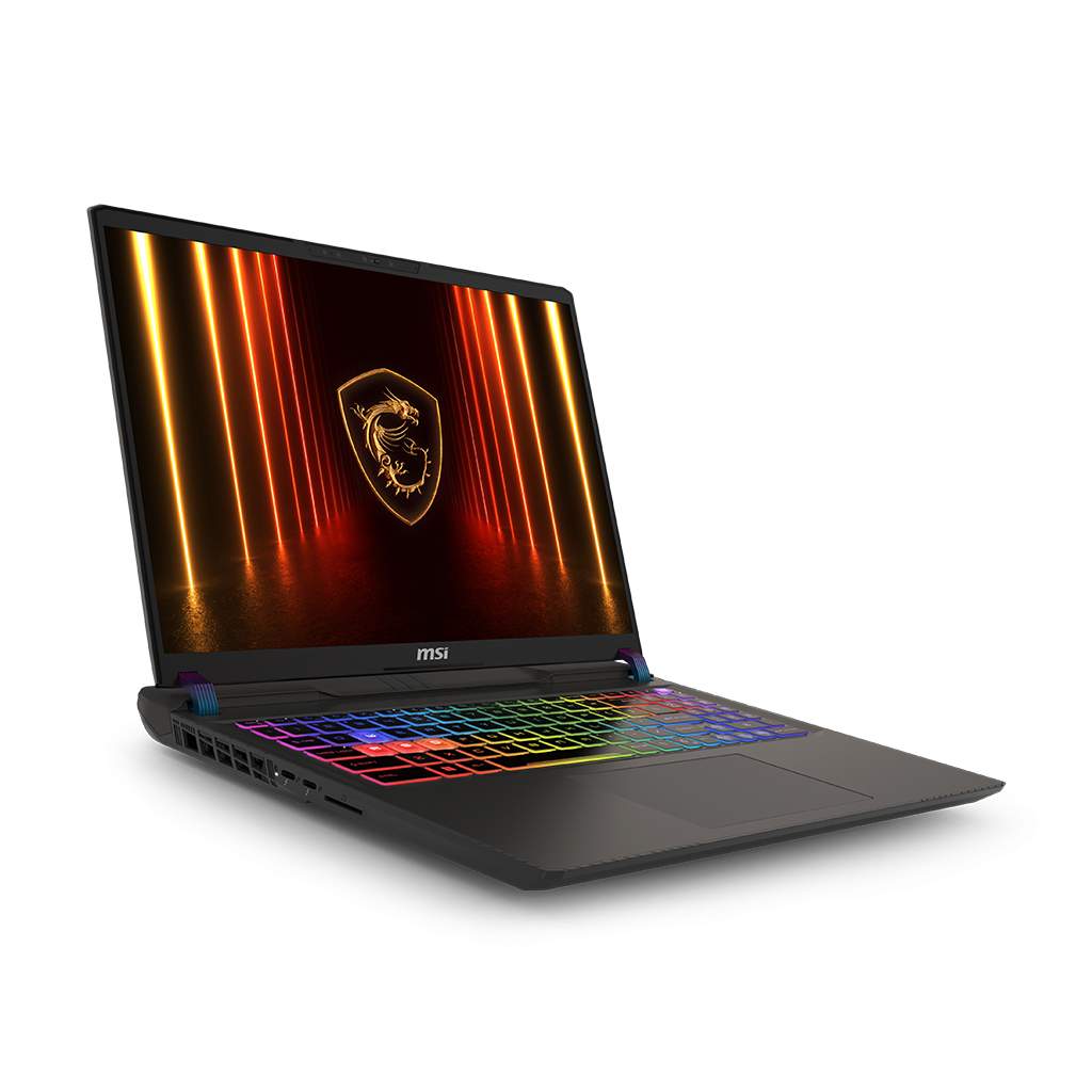 MSI Vector Gaming Laptop16 HX AI A2XWIG-436XAE - Intel Ultra 9-275HX - 16GB DDR5 Ram - 1TB SSD - Nvidia GeForce RTX 5080 16Gb Graphics - 16" inch QHD+ 240Hz Display - English Keyboard - Cosmo Gray - DOS - 1 Year Warranty, Retail Box, New Factory Sealed