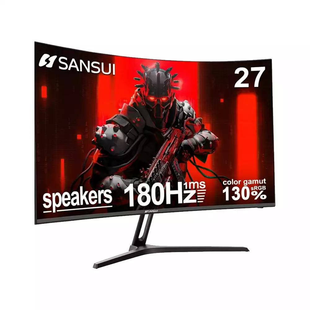 SANSUI ES-G27C1 / 27" / CURVE / FHD / 180HZ / HDMI 2.1 / 0.5 MS / SPEAKER / GAMING MONITOR / 3 YRS