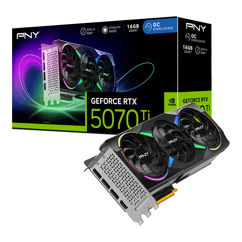 PNY GeForce RTX 5070 Ti Triple Fan OC 16GB