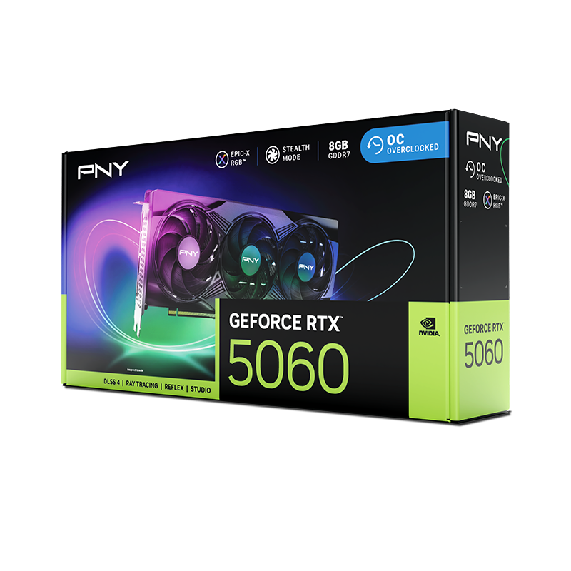 PNY GeForce RTX 5060 Triple Fan EPIC-X ARGB OC 8GB